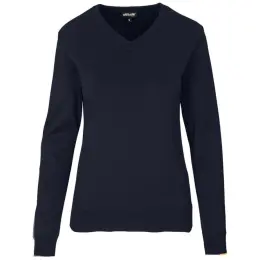 Ladies Long Sleeve Meta Low Pill Jersey Navy Front